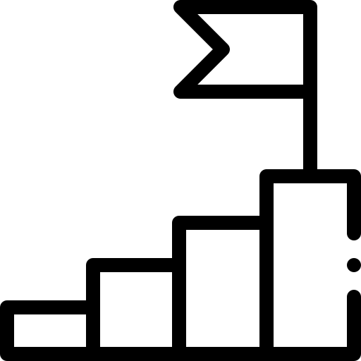 Steps to success icon