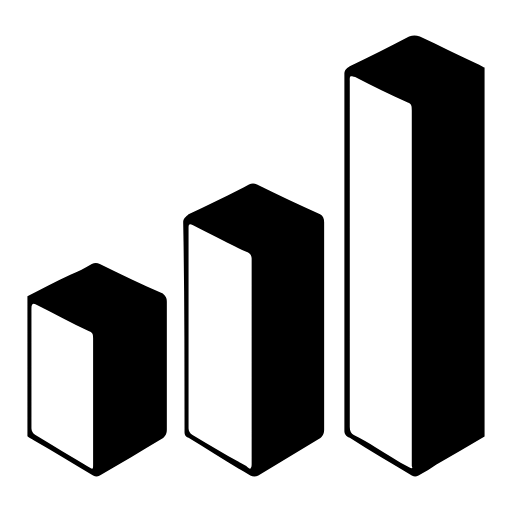 3D bar chart icon