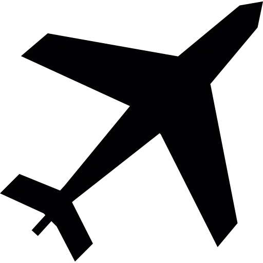 Airplane taking off icon