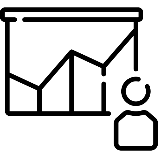 Sales presentation icon