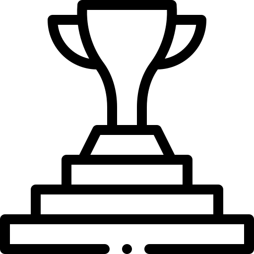 Trophy podium icon