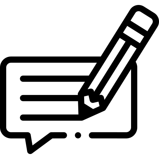 Write a message icon