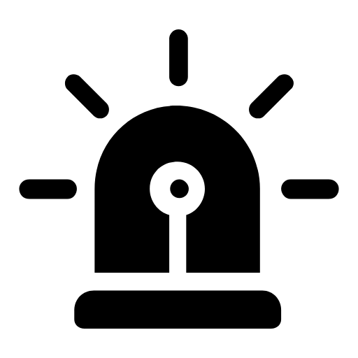 Emergency siren icon