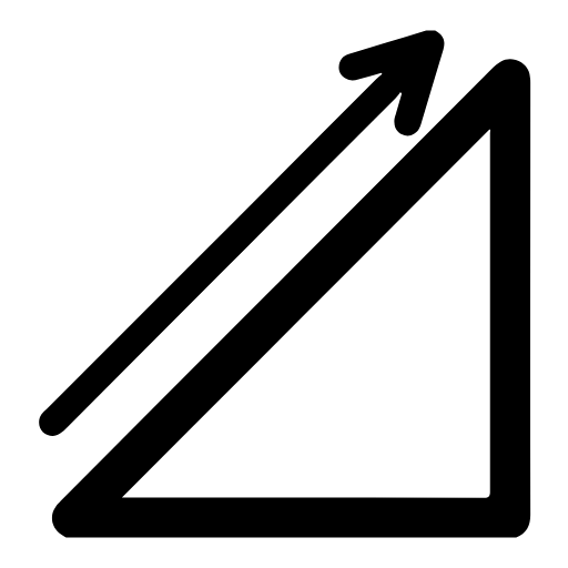 Growth arrow chart icon