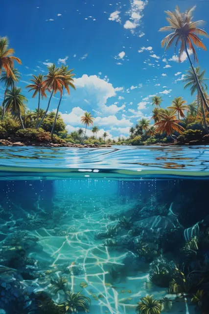 Still tropical lagoon