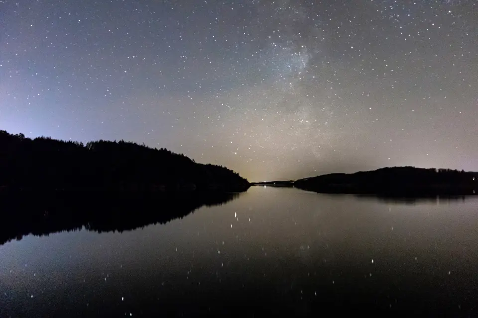 Milky Way over Åbyfjorden, Sweden
