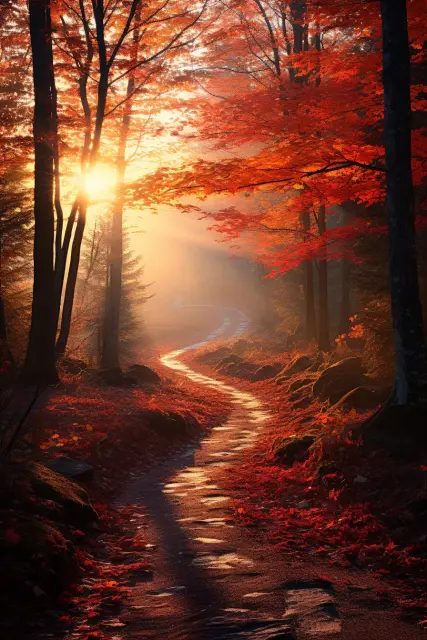 Autumn forest colours