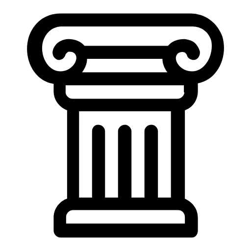 Classical column icon
