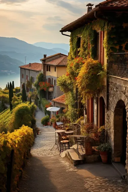 Italian hillside village