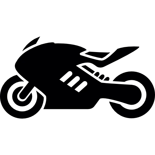 Sports motorbike icon