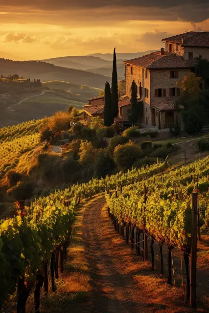 Tuscan vineyard