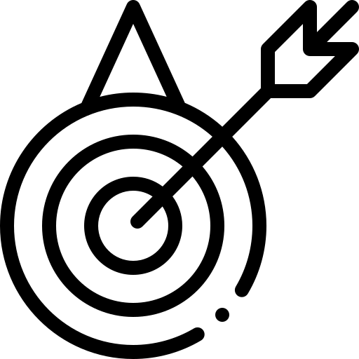 Target with arrow icon