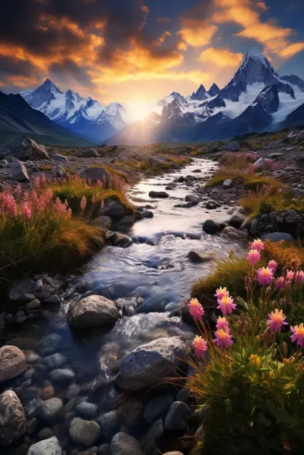 Majestic mountain landscape