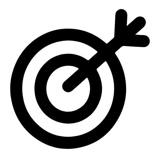 Target with arrow icon