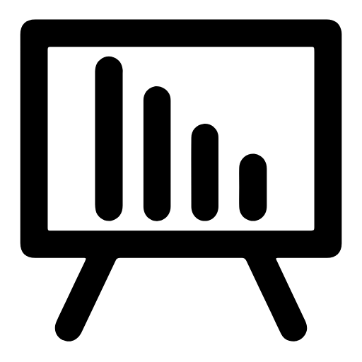 Presentation chart icon