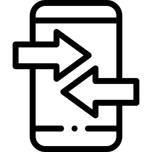 Mobile data transfer icon