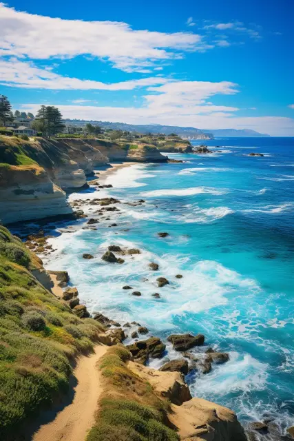 Scenic ocean bluff