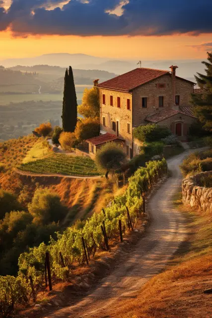 Rolling Tuscan hills
