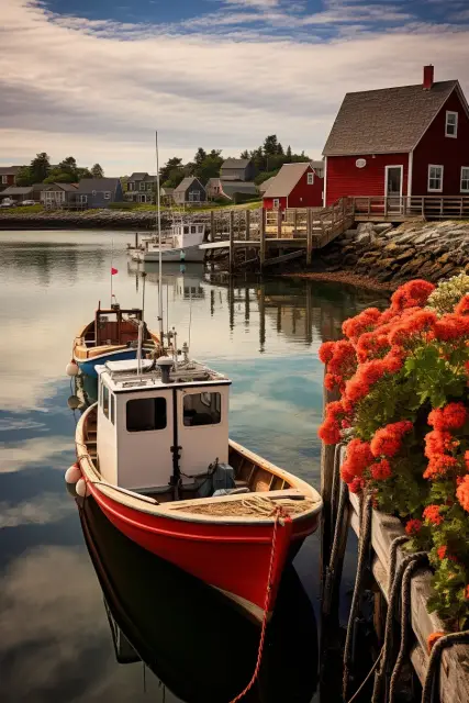 New England fishing village