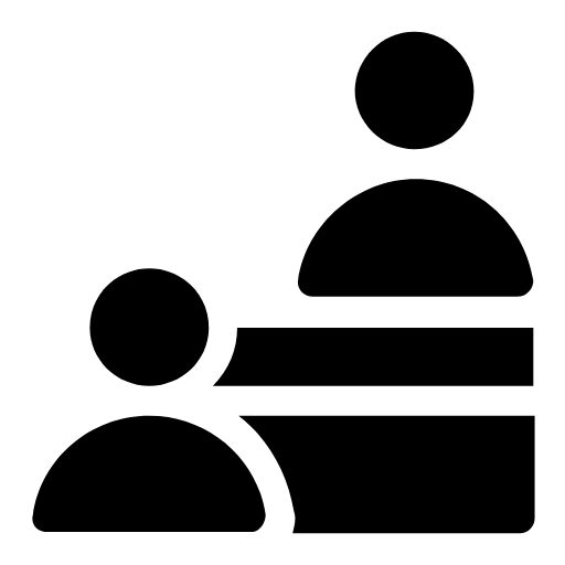 Reception desk icon