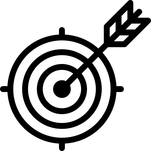 Target with arrow icon