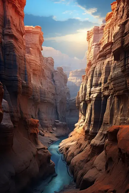 Surreal badlands rock formations