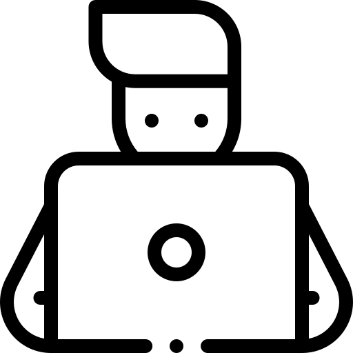 Remote worker icon