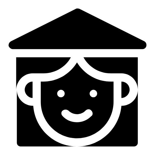 Woman in a hood icon