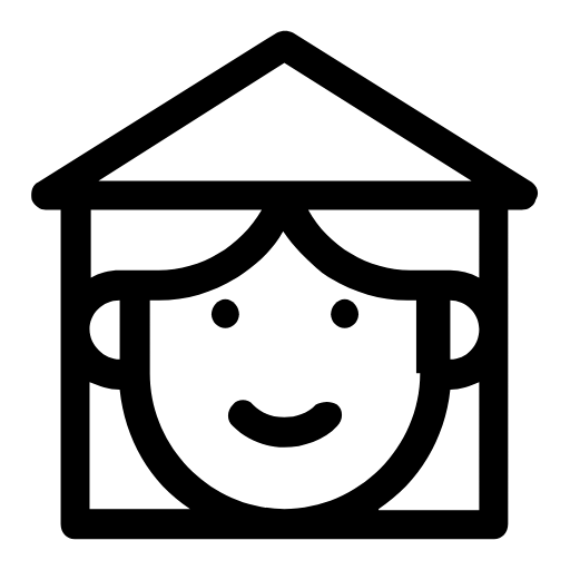 Woman in a hood icon