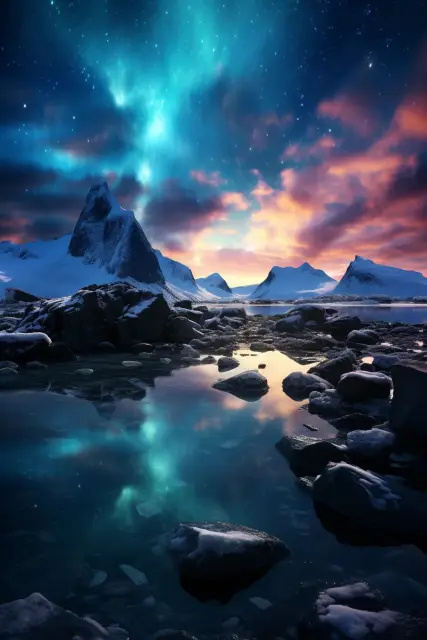 Ethereal northern lights
