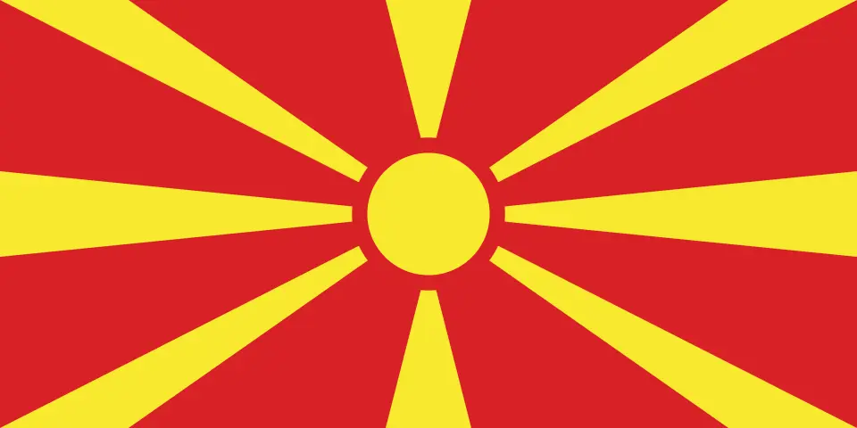 Flag of North Macedonia