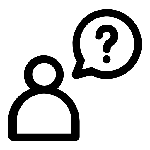 Person with a question icon