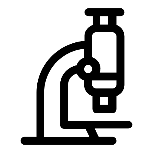 Laboratory microscope icon
