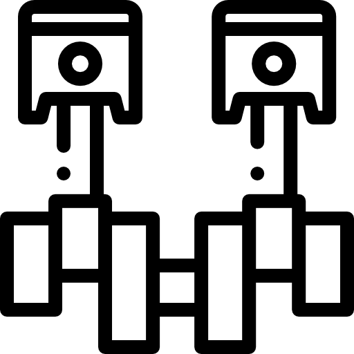 Engine pistons icon
