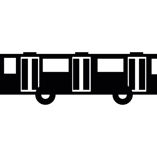 Articulated bus icon