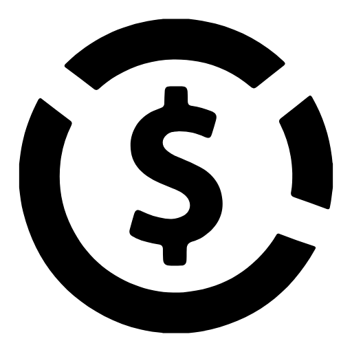 Money circulation icon