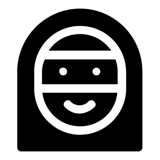 Woman in a headscarf icon