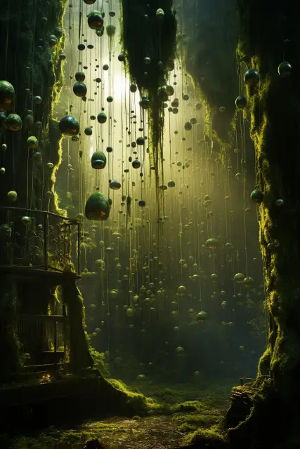 Moss-covered ancient forest