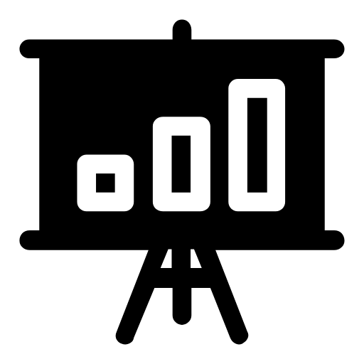 Presentation chart icon