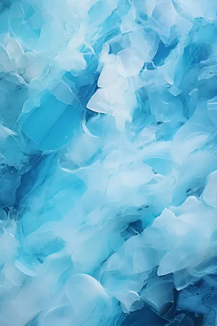 Glacier ice formations