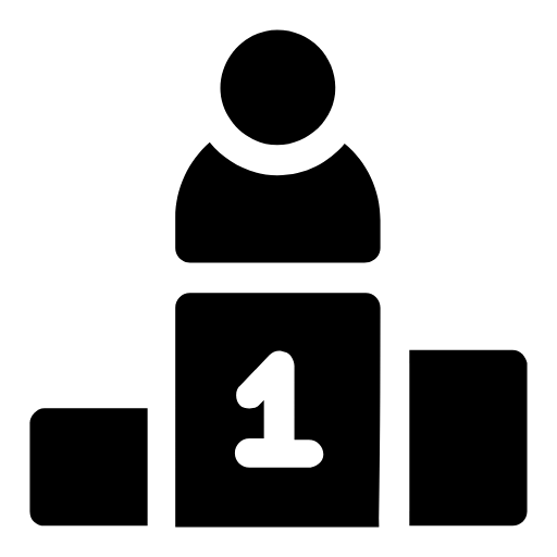 Winner's podium icon