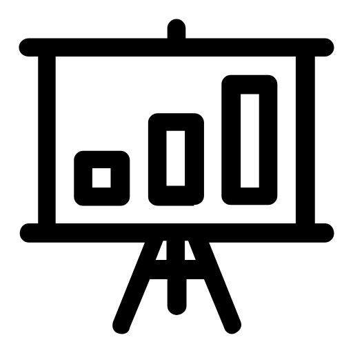 Presentation chart icon