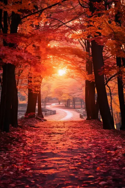 Autumn forest colours