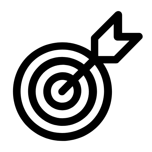 Target with arrow icon
