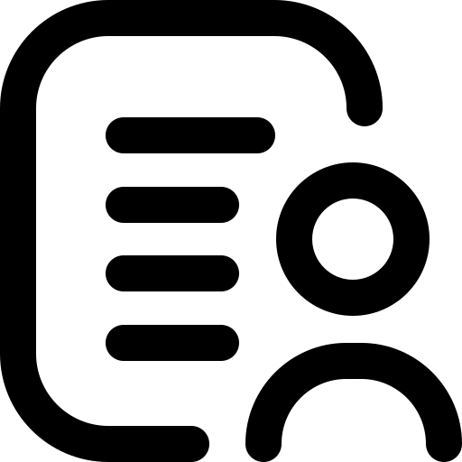 User profile document icon
