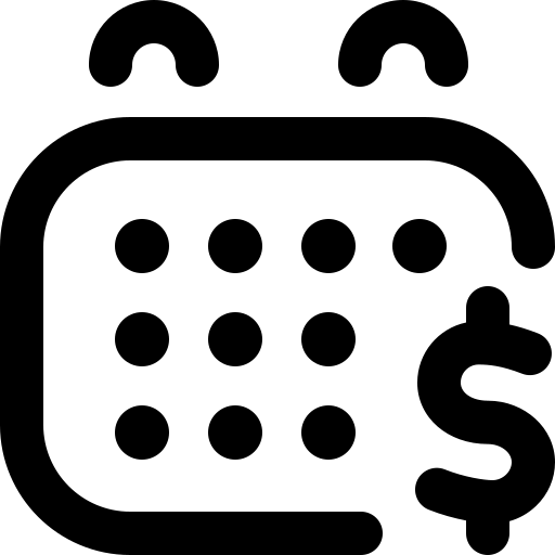 Payment calendar icon