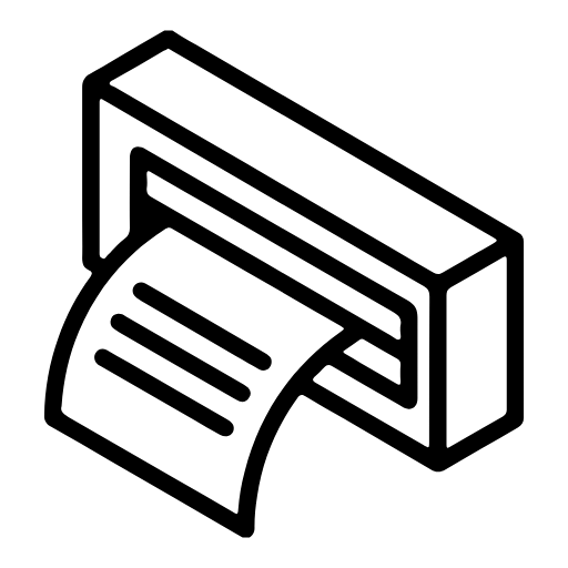 Receipt printer icon
