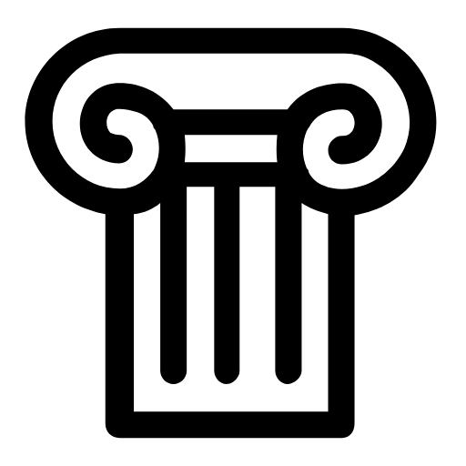 Classical column icon
