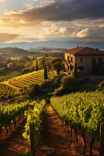 Tuscan vineyard