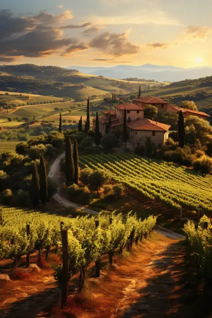Tuscan vineyard